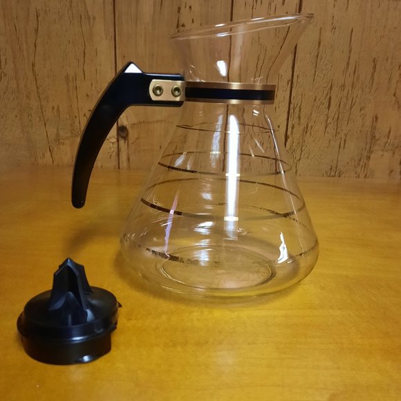 Vintage Glass Coffee Pot with Original Lid - Picture 6 of 6